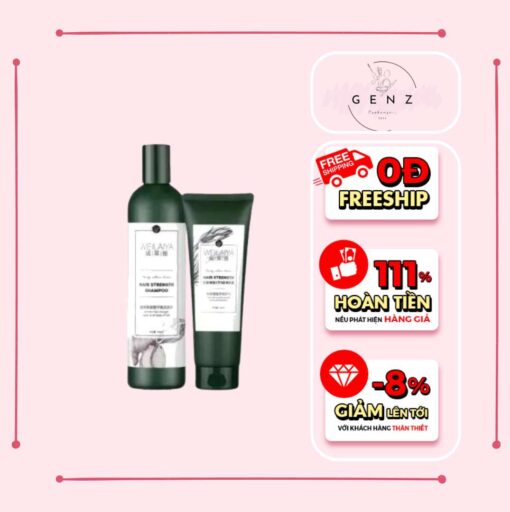 Bộ Dầu Gội Và Xã Gừng Weilaiya Hair Strength Shampoo & Conditioner